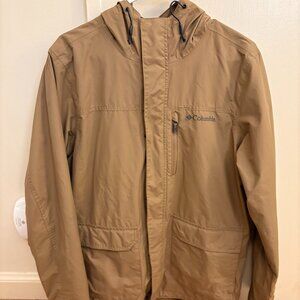 Columbia Tan Rain Jacket - Men's Size Medium